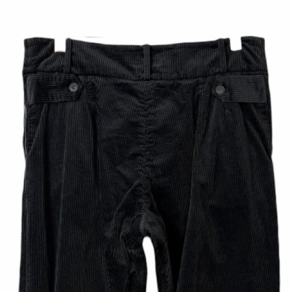 BRORA Black Corduroy Bombacho Pleated Slouchy Tapered Ankle Pants Women’s Size 4 - Picture 6 of 12